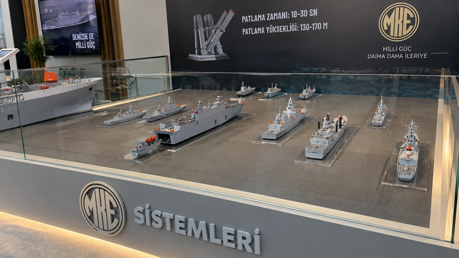 MKE için hazırlanan çıkarma gemileri ve farklı deniz platformlarına ait ölçekli maket çalışmaları